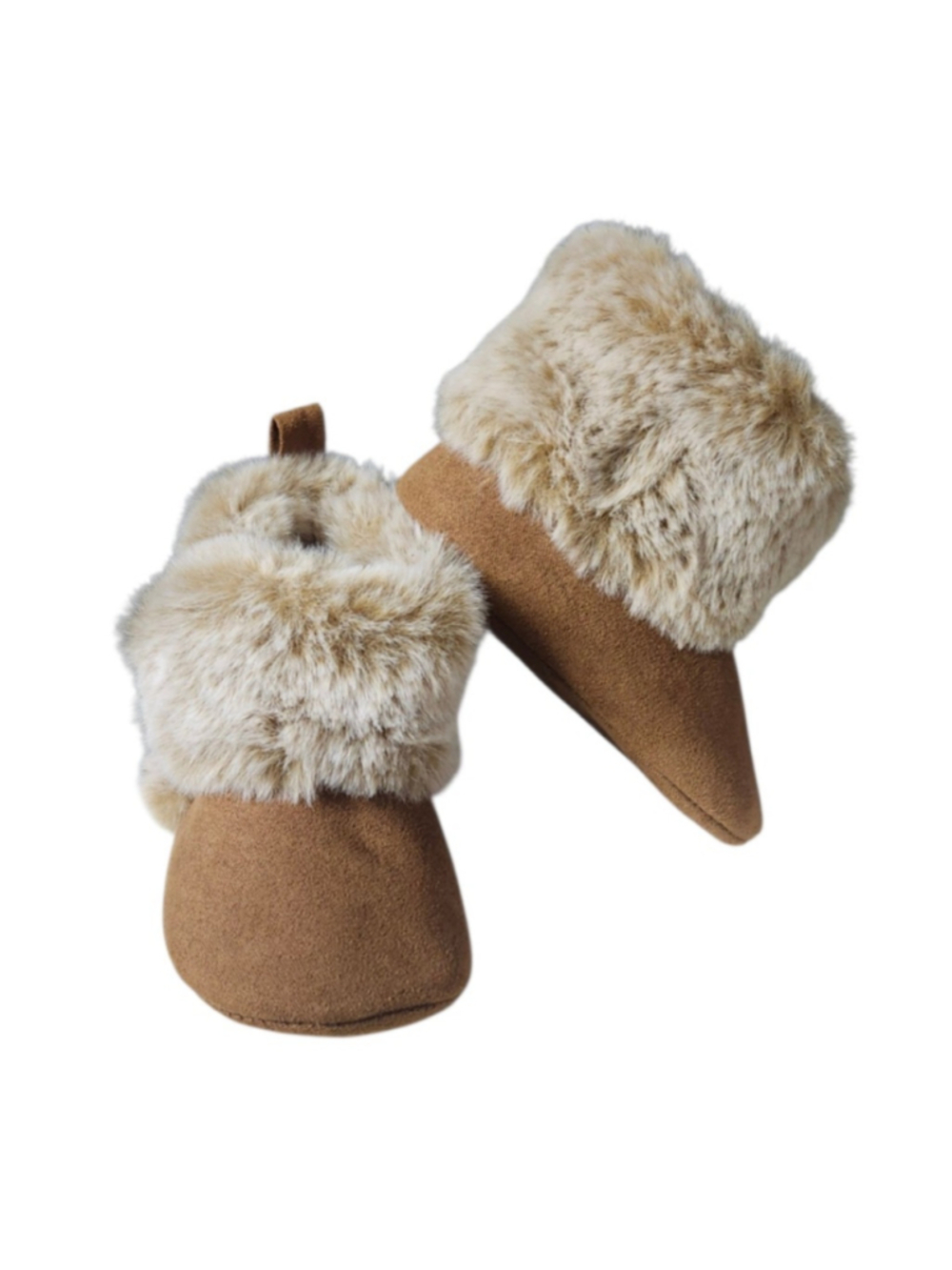 First Steps by Stepping Stones Infant Faux Fur Boots (Size 6-9M)
